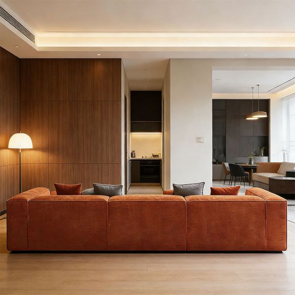 Modern Compressible Modular Sectional Sofa Space Saving Vacuum Pack Couch For Living Room Apartment