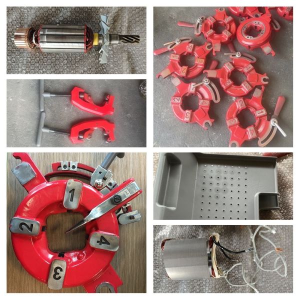 High-Quality Spare Parts Compatible With Asada Beaver50, Ridgid, Rex Pipe Threading Machine Featuring Full Copper Universal Motor