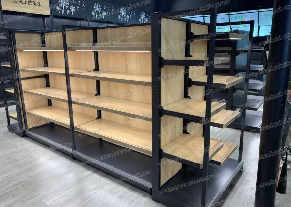 120CM 600kg Grocery Shelf Rack Supermarket Fruit Display Rack Gondola Shelving OEM