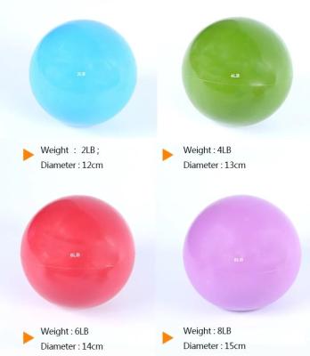 Ecofriendly Weighted Toning Ball , PVC Pilates Weighted Balls For Fitness
