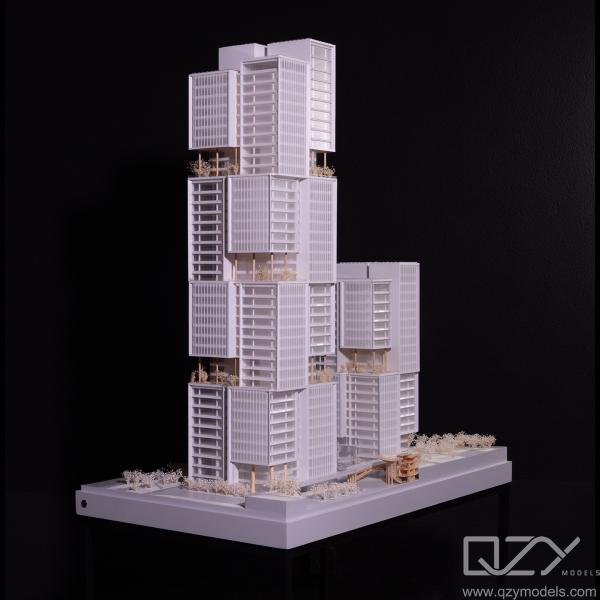 Aedas 1/200 Shenzhen Longgang Inteligência Ecológica Vale Arquitetônico Modelo Físico