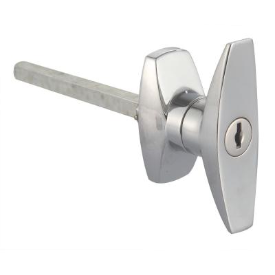 Meigu MS311 Trava Elétrica Fechadura de Porta de Armário Operada Fixa Punho de Garagem Fechadura de Porta com Alça em T