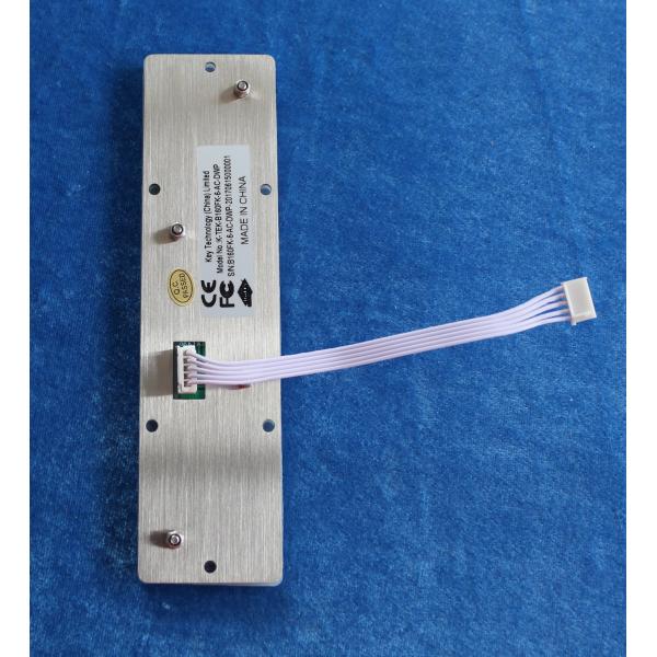 6 Keys Industrial Metal Keypad Stainless Steel Material 160.0mm X 30.0mm Dimensions