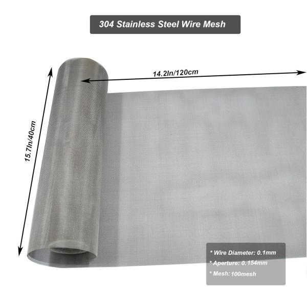 304/316 Stainless Steel Plain Weave Wire Mesh for Filtration