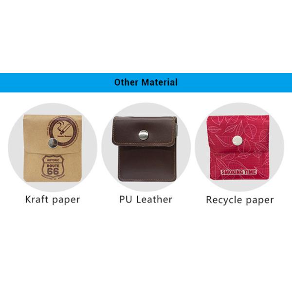 Eco Friendly EVA Plastic pocket Portable Ashtray Pouch 8cm x 8cm