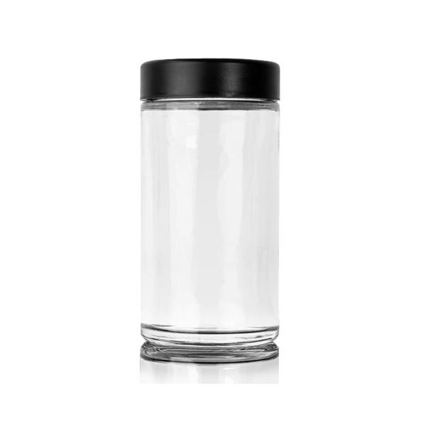 Frascos de vidro 30ml-300ml à prova de crianças, recipientes de vidro para embalagem de flores, plástico, tampas de madeira