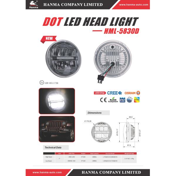 Света 30W СИД наивысшей мощности ТОЧКИ IP69K 5700K управляя повсюду испускают лучи фары