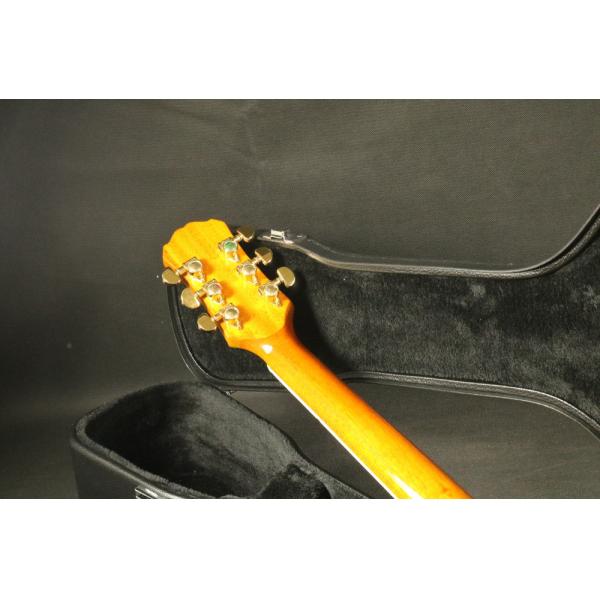 High Quality amber hollow body jazz 335 bigsby bridge electric guitar Guitar