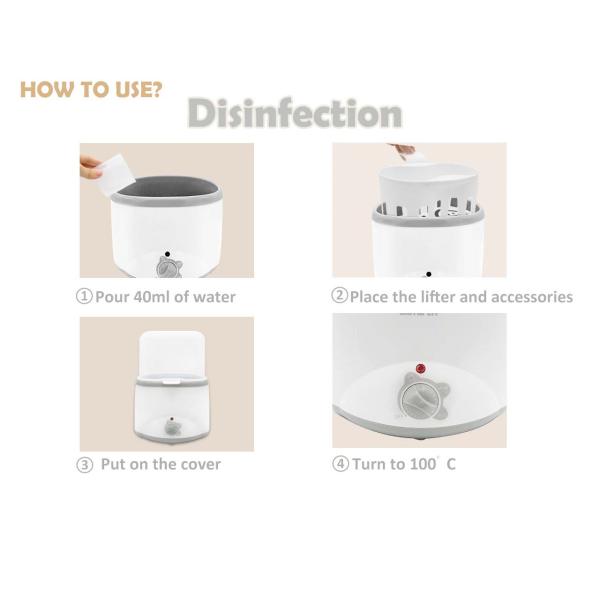 Adjustable Temperature Electric Baby Double Bottle Warmer PC ABS Electric Bottle Heater