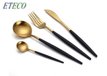 4 Piece Eating Stainless Steel Dinnerware Excellent Hand Feeling Not Easily Flimsy