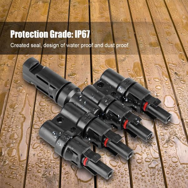 Male And Female Solar Panel Cable PV004-T4 Mc4 Connector 4 In 1
