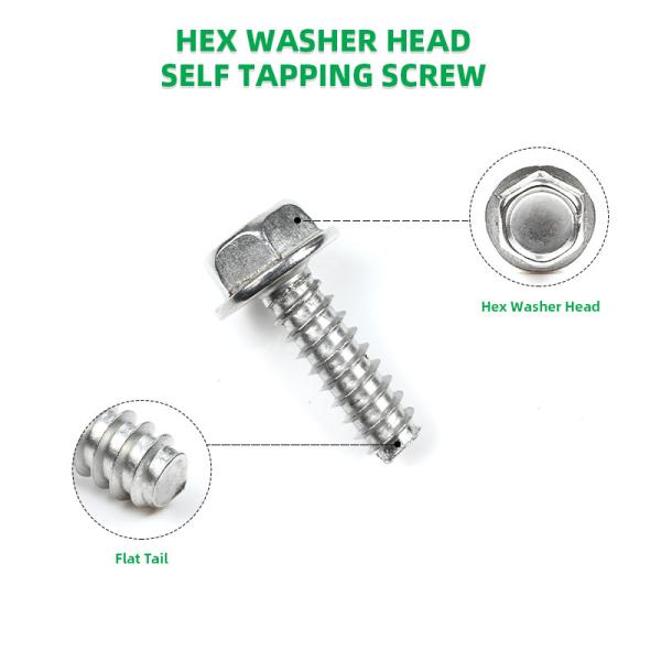 Stainless Steel 304 Screws 14 *3/4 Hex Head Self Drilling Tapping Screws Guaranteed