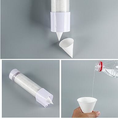 Convenient 3.7-4.5 Oz Paper Cone Cup for Disposable in Airport Hotel and Super Market