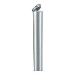 BPA liberan el tubo embotado reciclable del 100%, tubos de almacenamiento plásticos de plata opacos con las tapas
