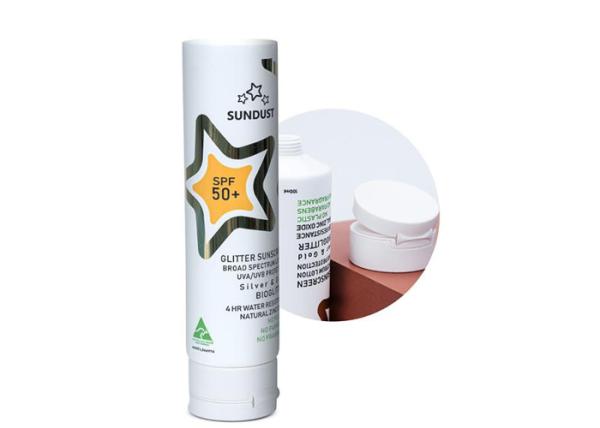 Matte White Squeeze Plastic Cosmetic Tube 3.3oz For Sunscreen With Flip Cap