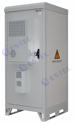 Painel exterior IP55 da estrutura do sanduíche do armário de poder de Emerson Rectifier/bateria