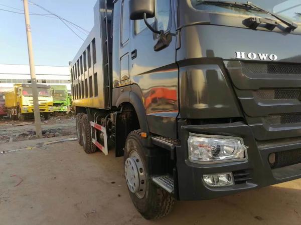 Veículo comercial Sinotruck HOWO 6*4 Caminhão de descarga Caminhão de segunda mão 10 pneus Cinza