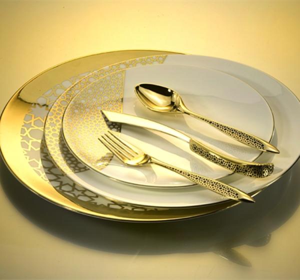NC 990 STAR Stainless Steel Cutlery Set   Flatware Set  Whole Set of Cutlery gold