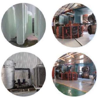 1454 Inch FRP Fiberglass Tank With A Diameter Of 350 × 1400mm And A Flow Rate Of 2.5-3.0T/H
