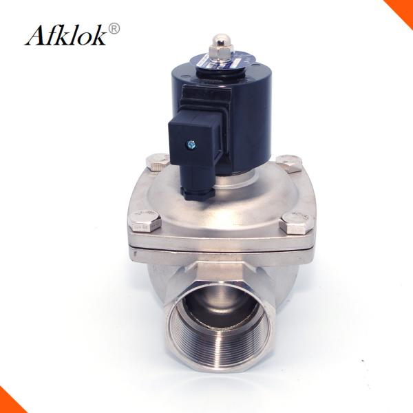 2 de aço inoxidável avançam normalmente a válvula de solenoide 220V do gás do hélio de Clsoed