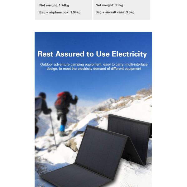40 Вт 80 Вт портативная складная солнечная панель наружная солнечная батарея зарядное устройство