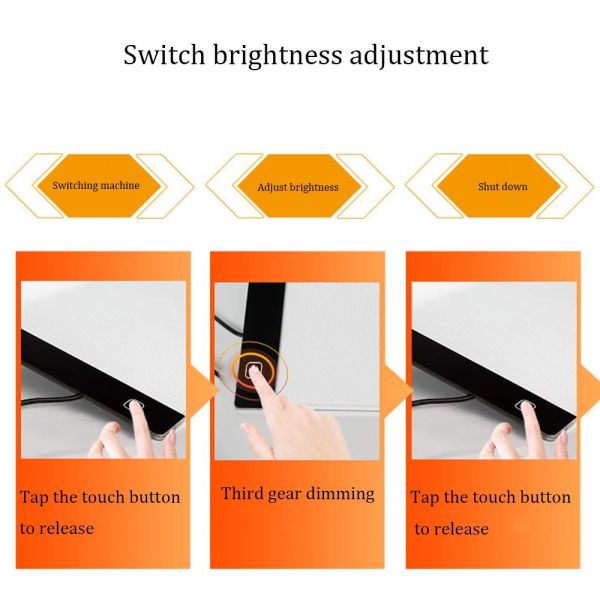 3 levels adjustable brightness led light pad 470 345 4 5mm ultra thin portable illuminated diamond painting tracing board