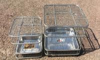 20x20cm galvanisée métal acier cage de piège pour animaux cage de piège pour oiseaux étanche au vent