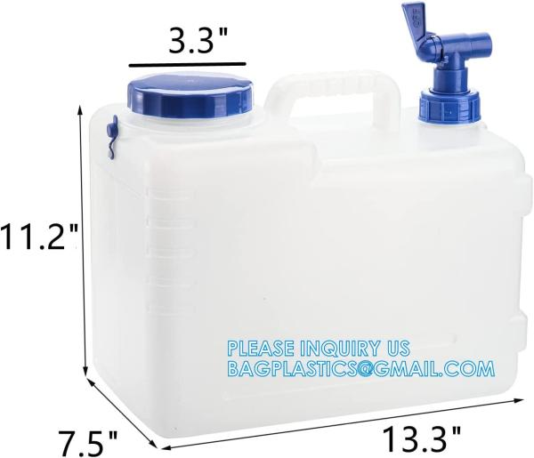 Portable Outdoor Camping Water Bucket With Handle BPA-Free Food Grade Material Square Liquid Storage Container