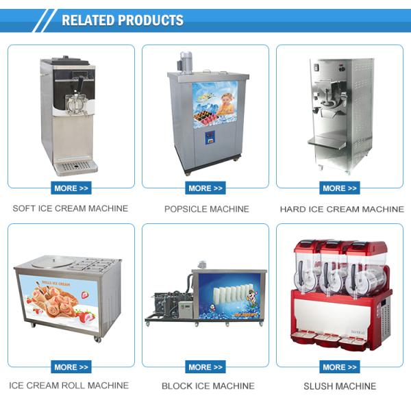 New Design 8 Trays Commercial  Ice Cream Gelato Display Freezer With Defrost System and Lighting