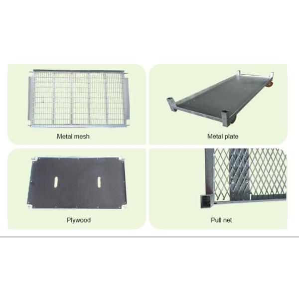 Metal Mesh Danish Flower Trolley Hot Dip Galvanizing For Warehouse