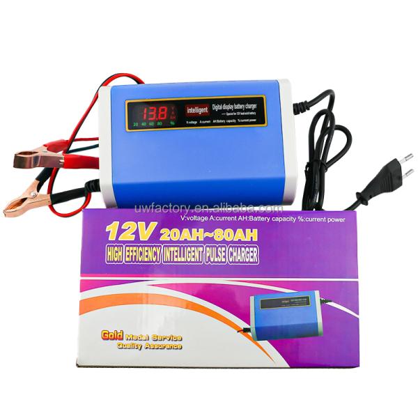 12V/24V Motorcycle Battery Charger 10a Automatic Repair Multi- Charger for Lead-Acid Battery