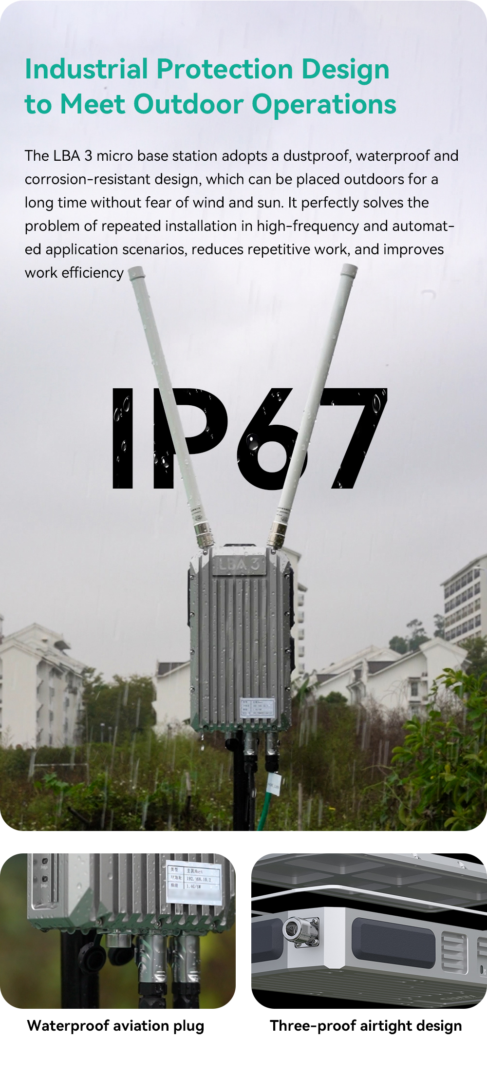 Free Shipping CUAV LBA3 4G Data And Video Network Telemetry Point To Drone