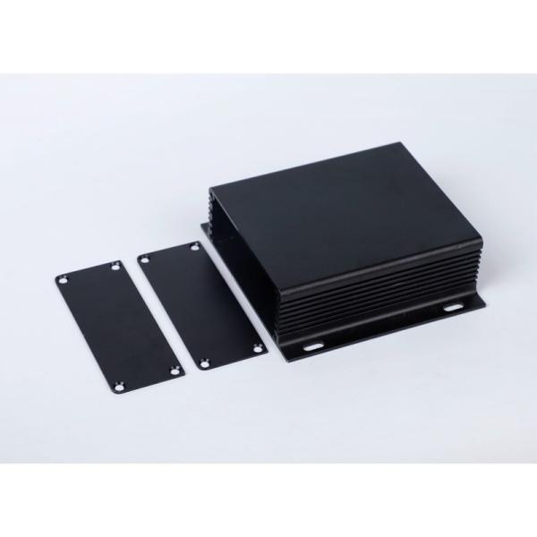 82*28*100mm 黒色アルミニウムヒートシンクエンクロージャ 電子プロジェクトボックス用 壁掛け可能