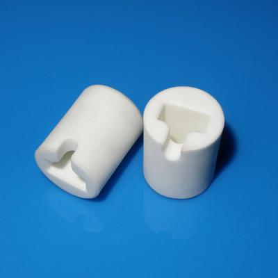Non Crack Ceramic Insulator Tube , High Voltage Ceramic Insulator 96% Electric Resistive