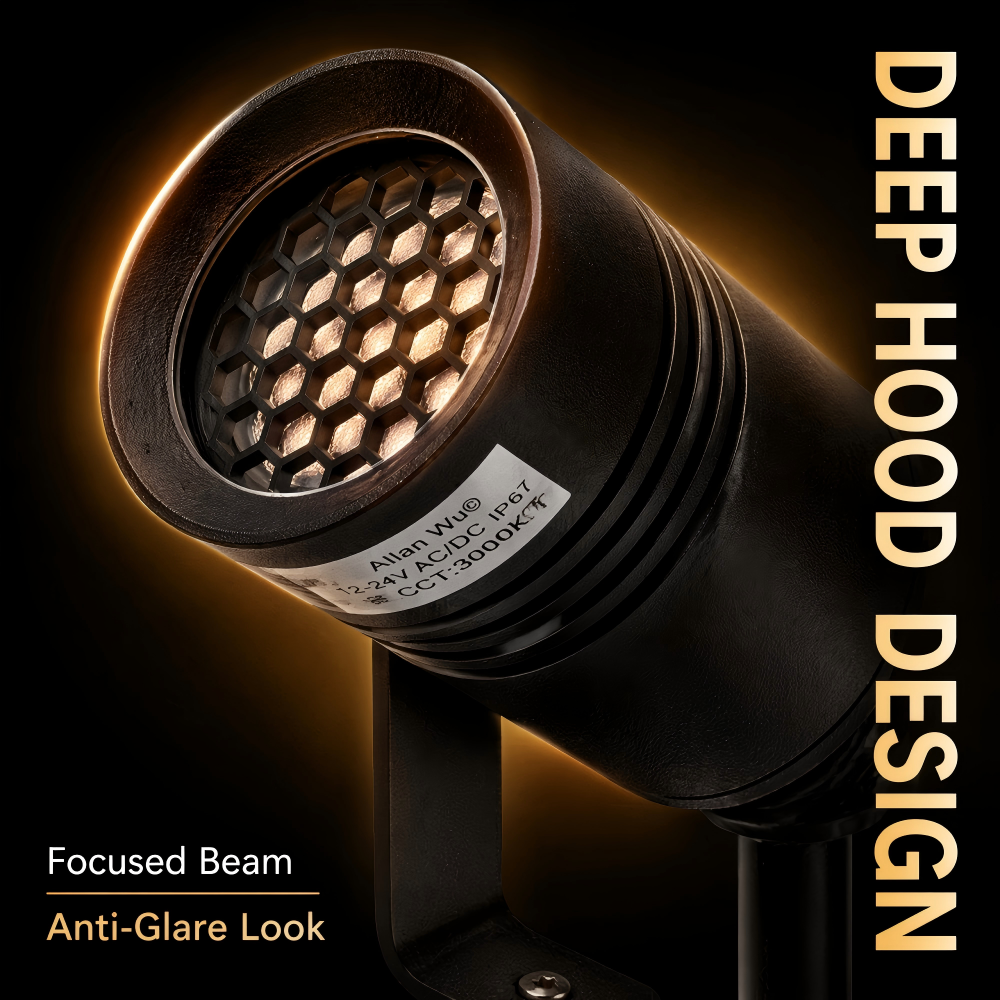 Low Voltage Outdoor LED Spike Light Waterproof Landscape Aluminum DC12-24V For Path Walkways