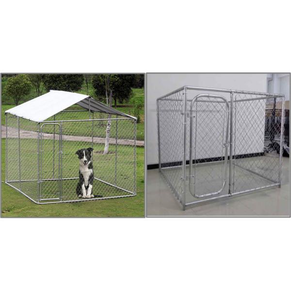 Eco-Friendly Galvanized Chain Link Dog Cage For Animals 60 * 60mm