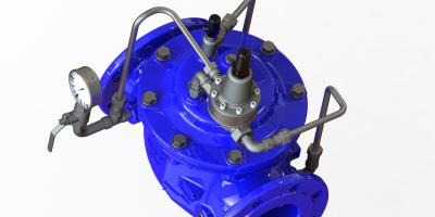 SS304 Internal Parts Water Control Valve For Pressure Relief And Sustaining Function