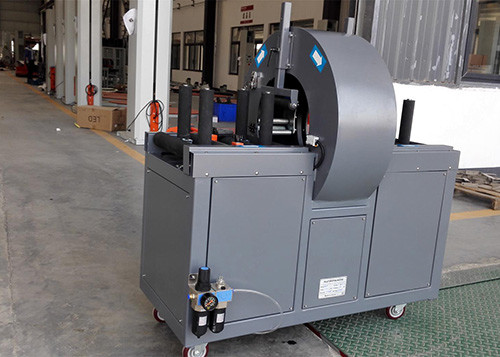 220V 1.1kw Electric Horizontal Orbital Stretch Wrapper For Aluminum Profile