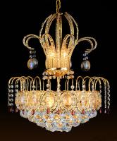 Grande entrada Crystal Pendant Light Dia luxuoso brilhante 400mm