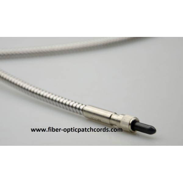 NA0.12,0.20 Pure Quartz Stainless Steel Fiber Optic Patch Cord 200µM 400µM 600µM 1000µM