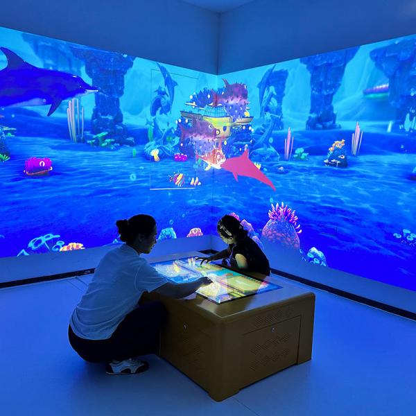 3400 Lumens Interactive Projector for Kids with 8 Games 1024x768 Resolution