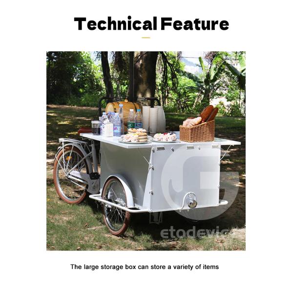 Mobile Food Bike Carts Bicycle Nuts Snack Food Cart with and Mobile Hot Dog Cart