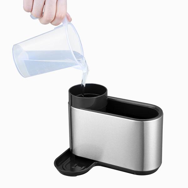 Sustainable Steel Kitchen Sink Caddy Organizer With Knife Block And Holder