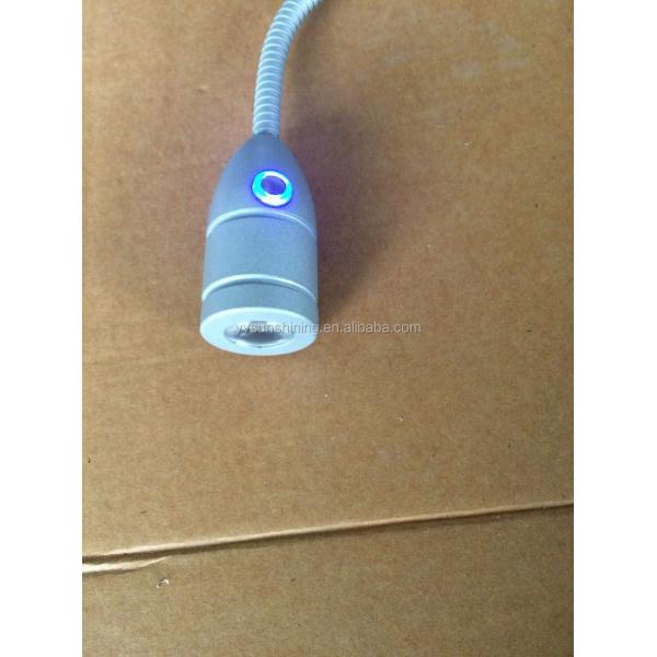 12v 1w Flexible Arm LED Bedside Reading Lights with Touch On Off Switch in Darkness