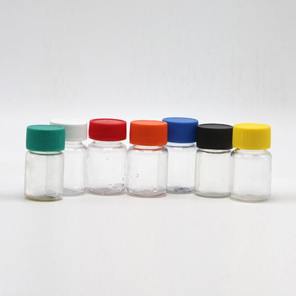 Bouteilles en plastique PET de 15 ml pour les récipients de pharmacie et les capsules de pilules