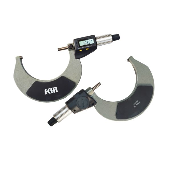 75-100mm/3-4 Digital Outside Micrometer with LCD Display and Carbide Tips