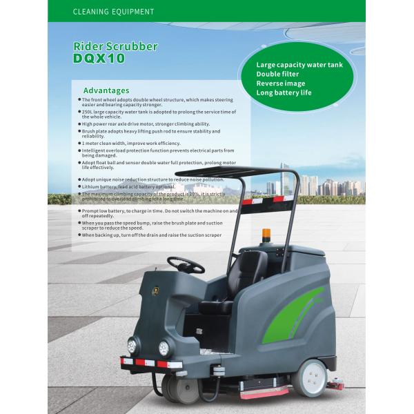 CE Certified Ride-On Cleaning Machine for Environmental Cleanliness in Large Spaces