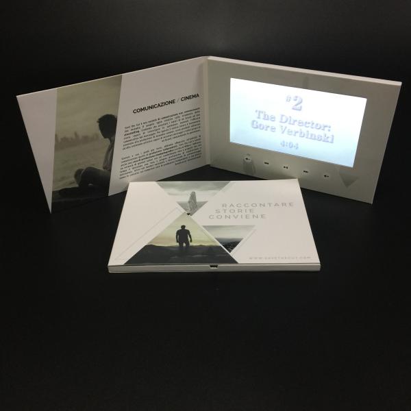 Creative Marketing Interactive Digital Brochure With Rechargeable Lithium Battery