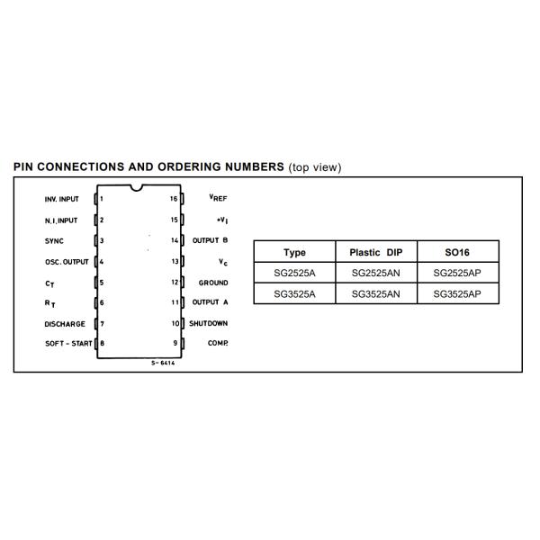 Power Management IC SG3525AP013TR SOIC-16 Switching Controller integrated circuit SG3525