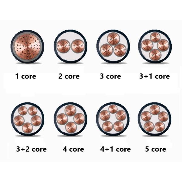 Underground High Voltage Power Cable with 50Kv Capacity and PVC Insulation Material
